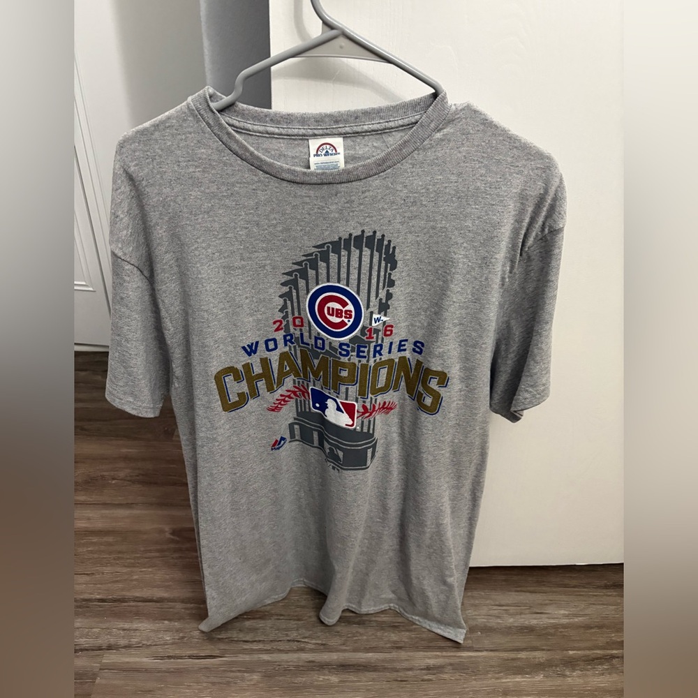 Chicago Cubs 2016 Gray World Series Champions T-Shirt